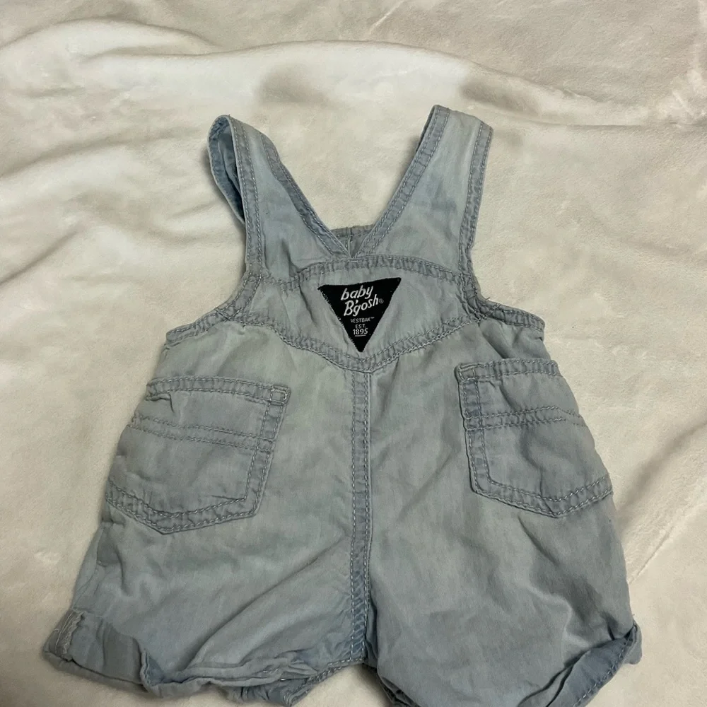 Light Blue OSHKOSH Shortalls - Vintage Baby Overalls SHORTS by Oshkosh B'gosh